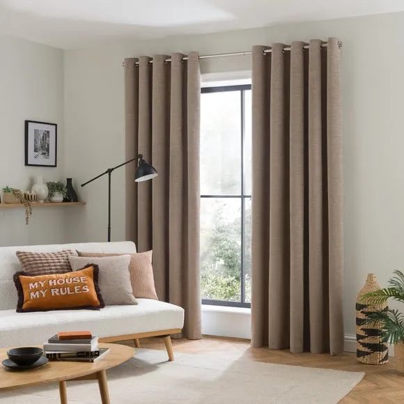 Genoa Chenille Blackout Eyelet Curtains 2