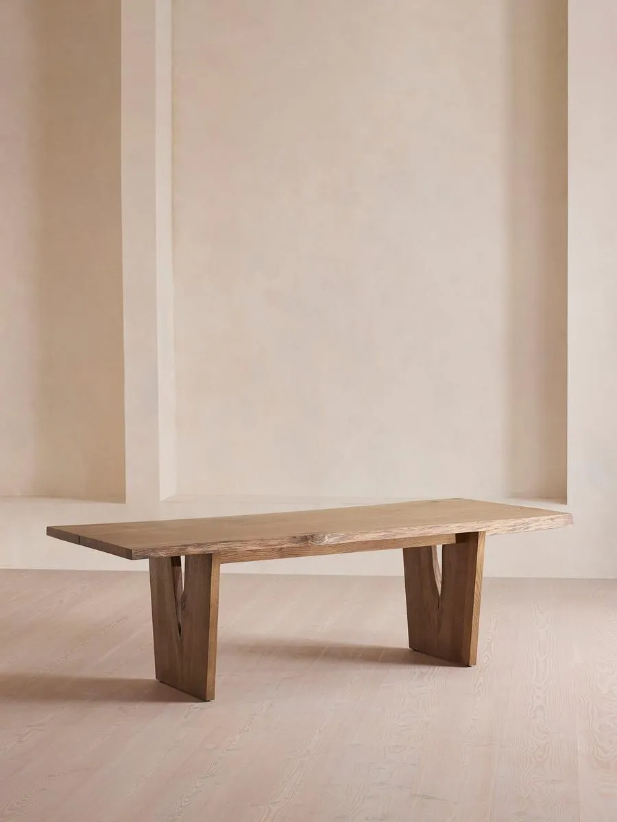 Calne Dining Table, Light Oak, 270cm