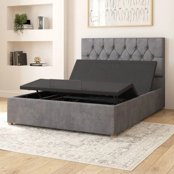 Olivier Plush Velvet Adjustable Bed 4