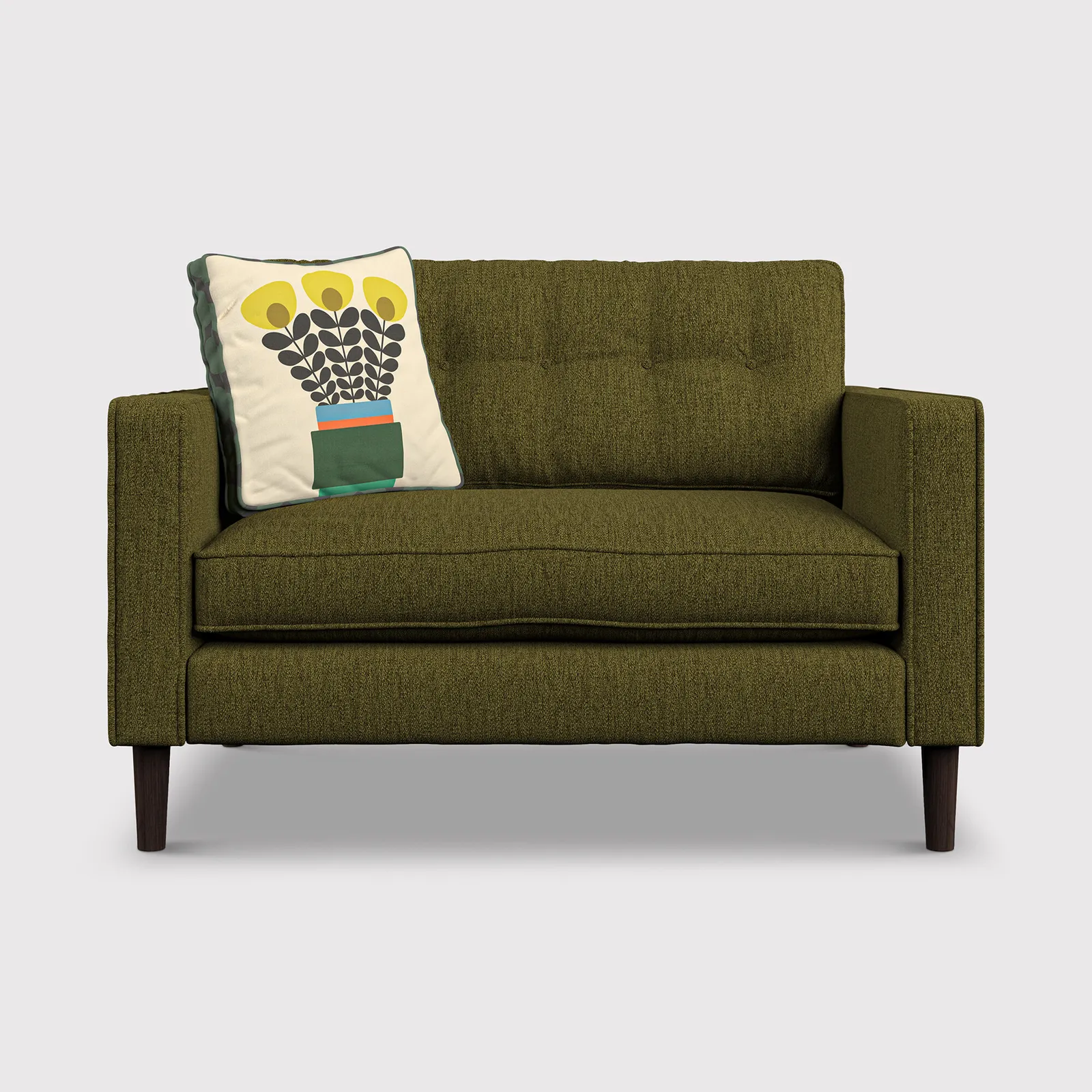 Orla Kiely Ebben Snuggler, Green Fabric | Barker & Stonehouse 1
