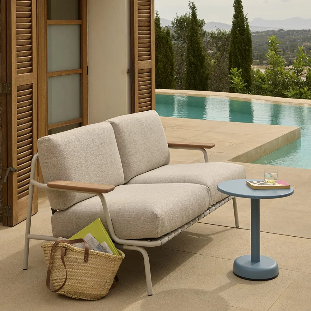 Muuto Settle Outdoor 2 Seater Sofa in Laze 1/Grey 4