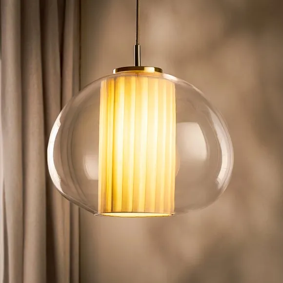 Harnell Gold Adjustable Pendant Light 2
