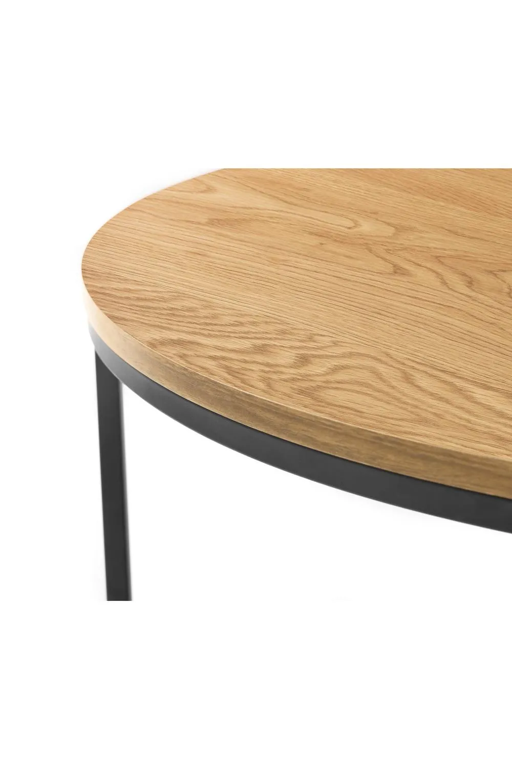 Julian Bowen Bellini Round Nest of 2 Coffee Tables in Light Oak 5