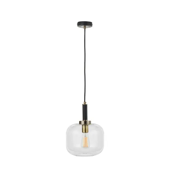 Florence Metal and Glass Pendant Light 4