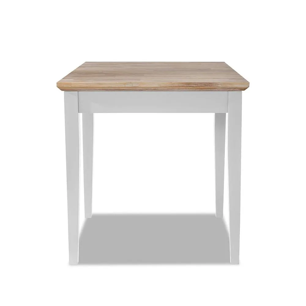 Statement Furniture Florence Square Extendable Kitchen Dining Table in White 6