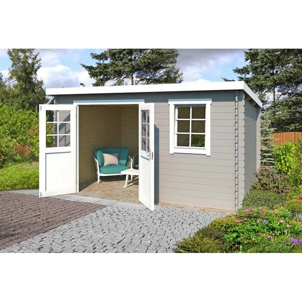 Lasita Maja Ltd Amira 230-Log Cabin, Garden Room, Home Office - L400xW268.7xH210.9 cm in Light Tan 5