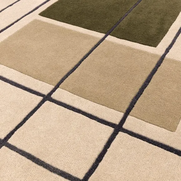 Asiatic Reef Outline Khaki Wool Rug 2