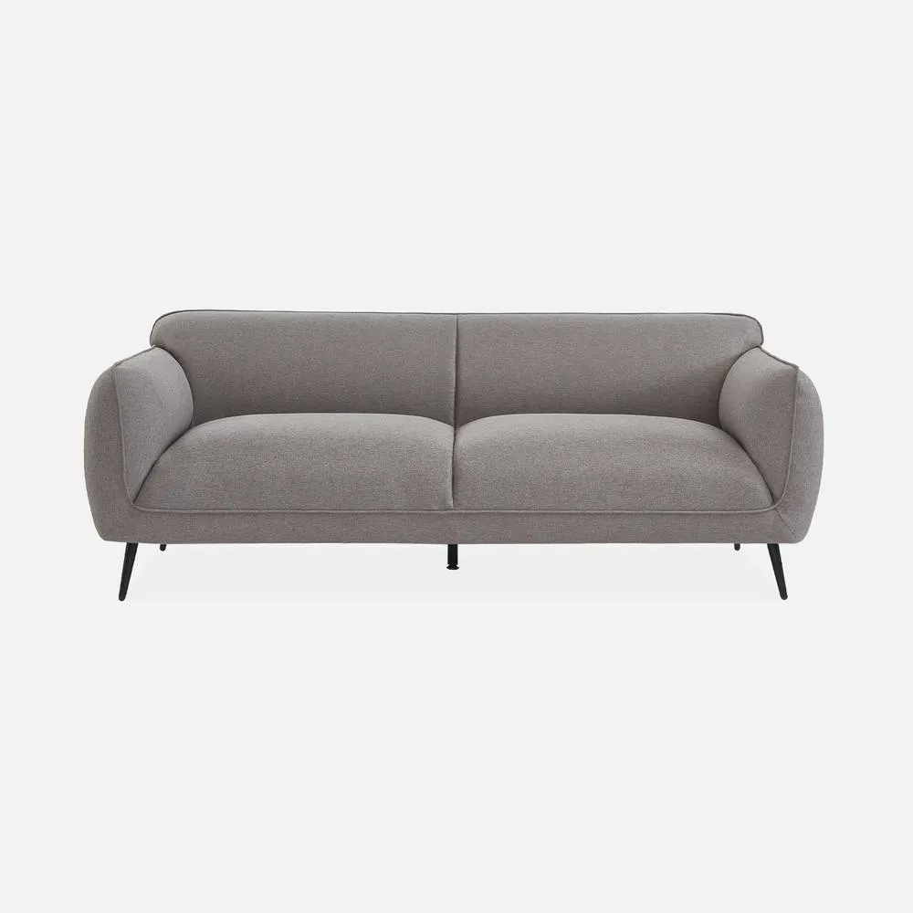 sweeek 3-seater Sofa With Metal Legs in Light Grey 4
