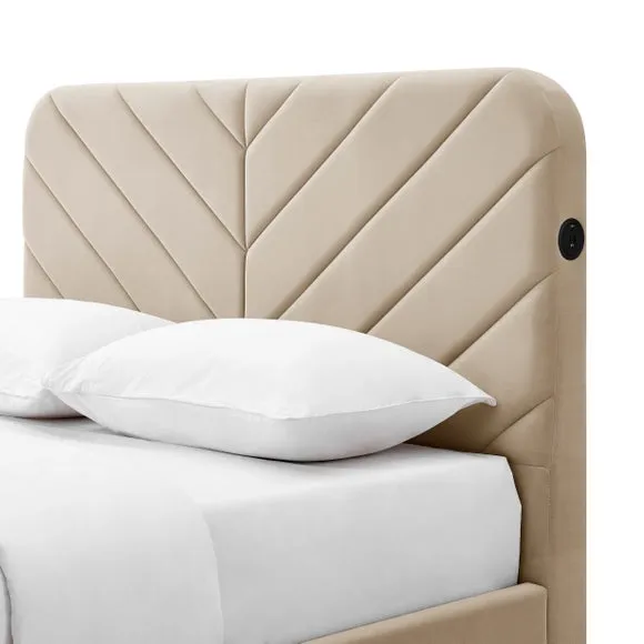 Koble Chevron Side Lift Ottoman TV Bed 5
