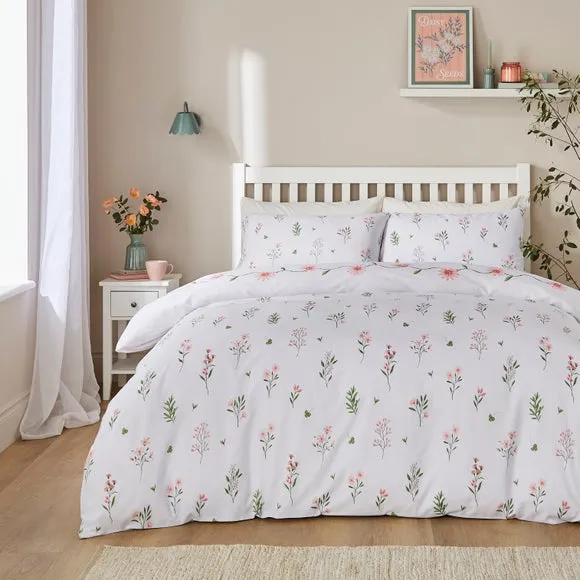 Celeste Floral Polycotton Duvet Cover & Pillowcase Set 2