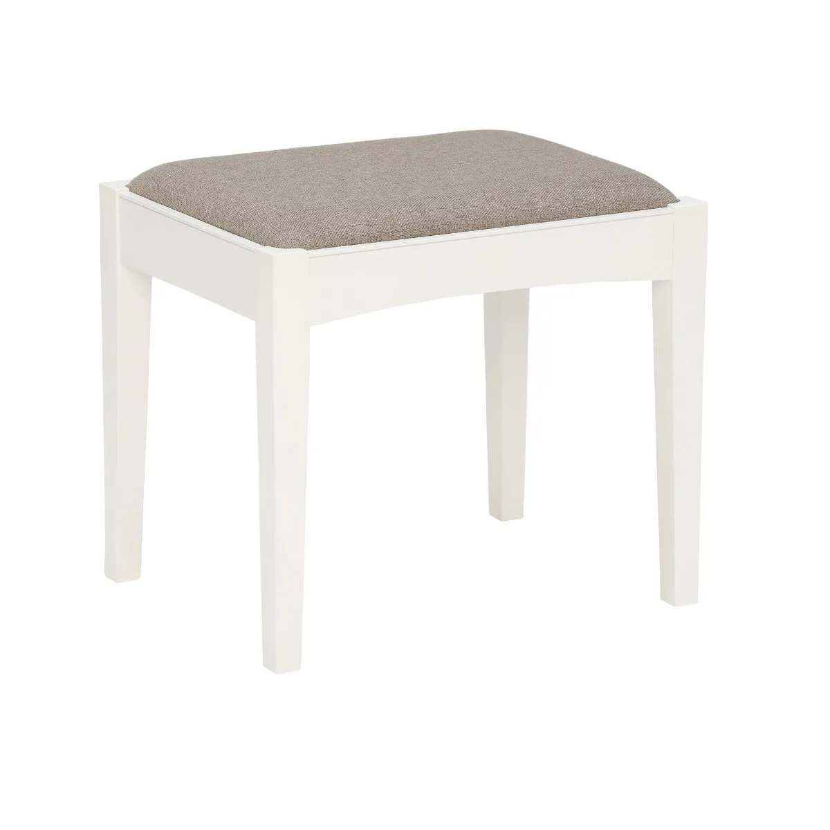 Carrington Stool, White