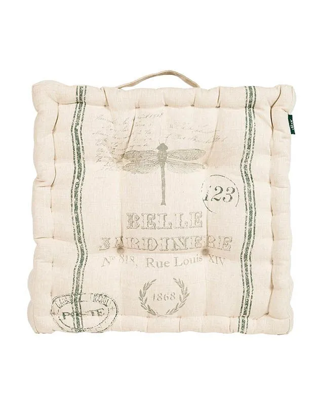 Dibor Belle Jardinere Green Summer Outdoor Garden Box Cushion W40 x L40cm in Grey 2