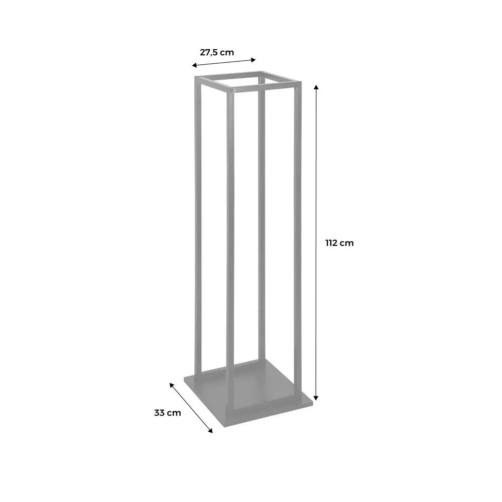 sweeek 112cm Interior Vertical Log Rack in Black 5