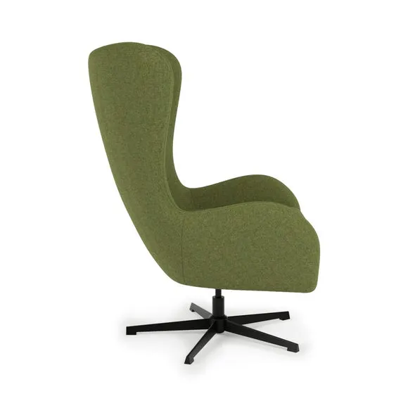 Kuvert Soft Marl Swivel Chair, Moss 4