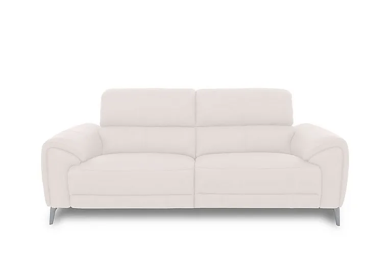 Vino Leather 3 Seater Sofa - Cotton