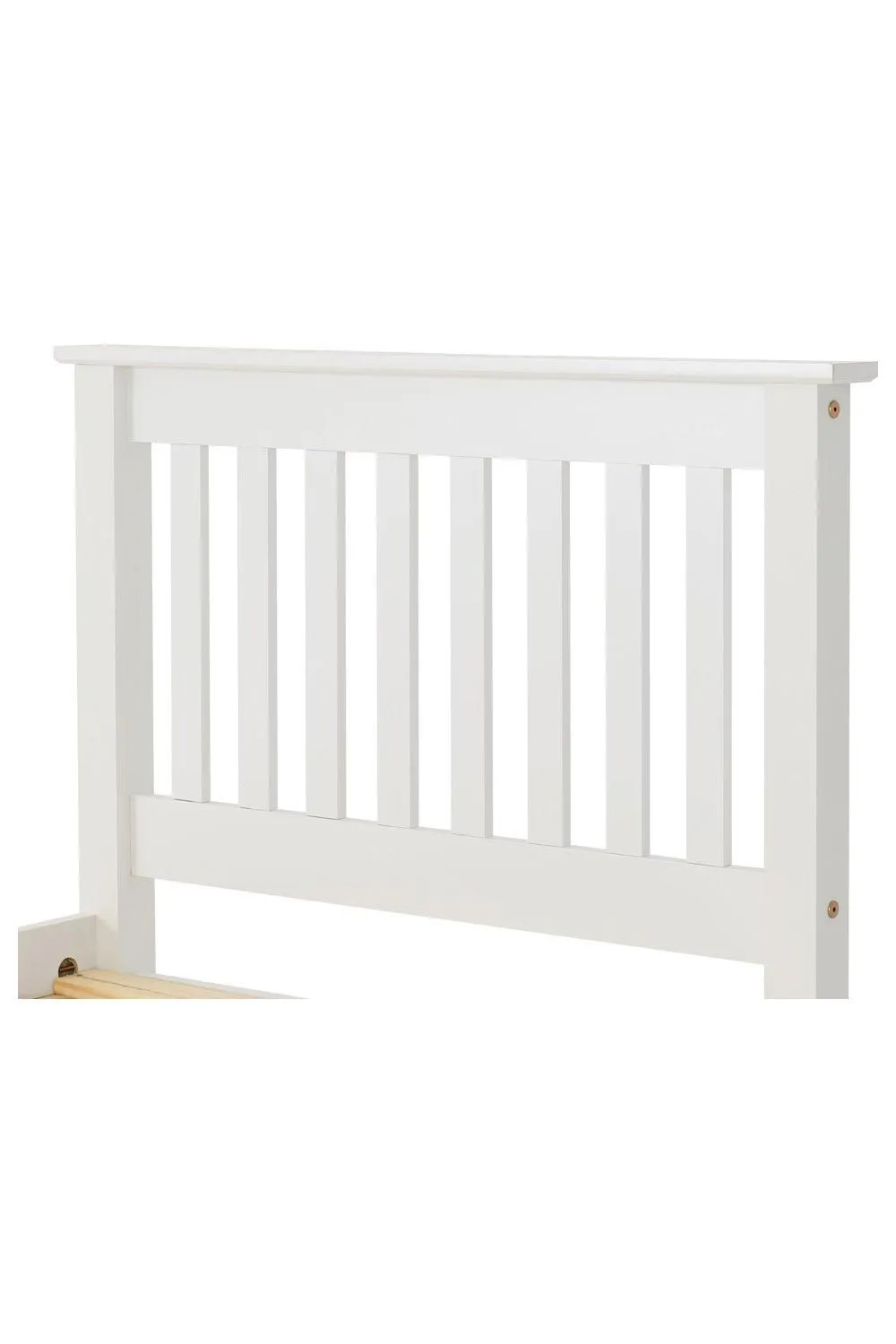 Seconique Monaco 3' Single Bed High Foot End in White 5
