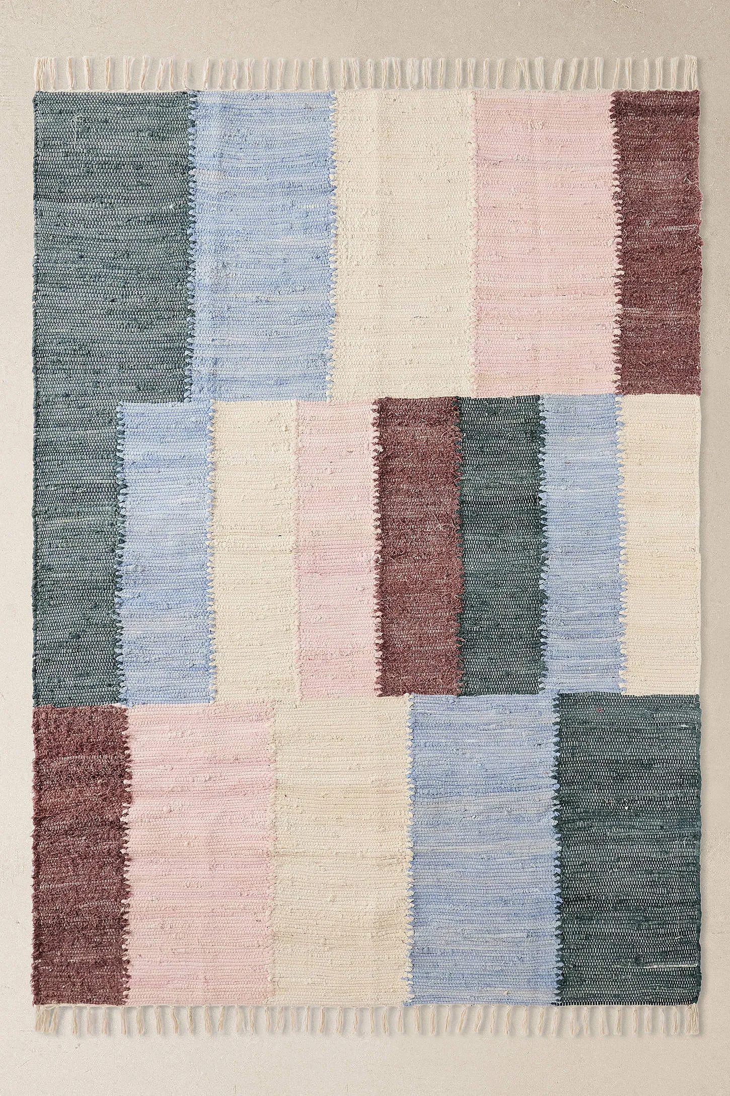 Pink & Blue Check 5x7ft / 150x210cm Rug 2