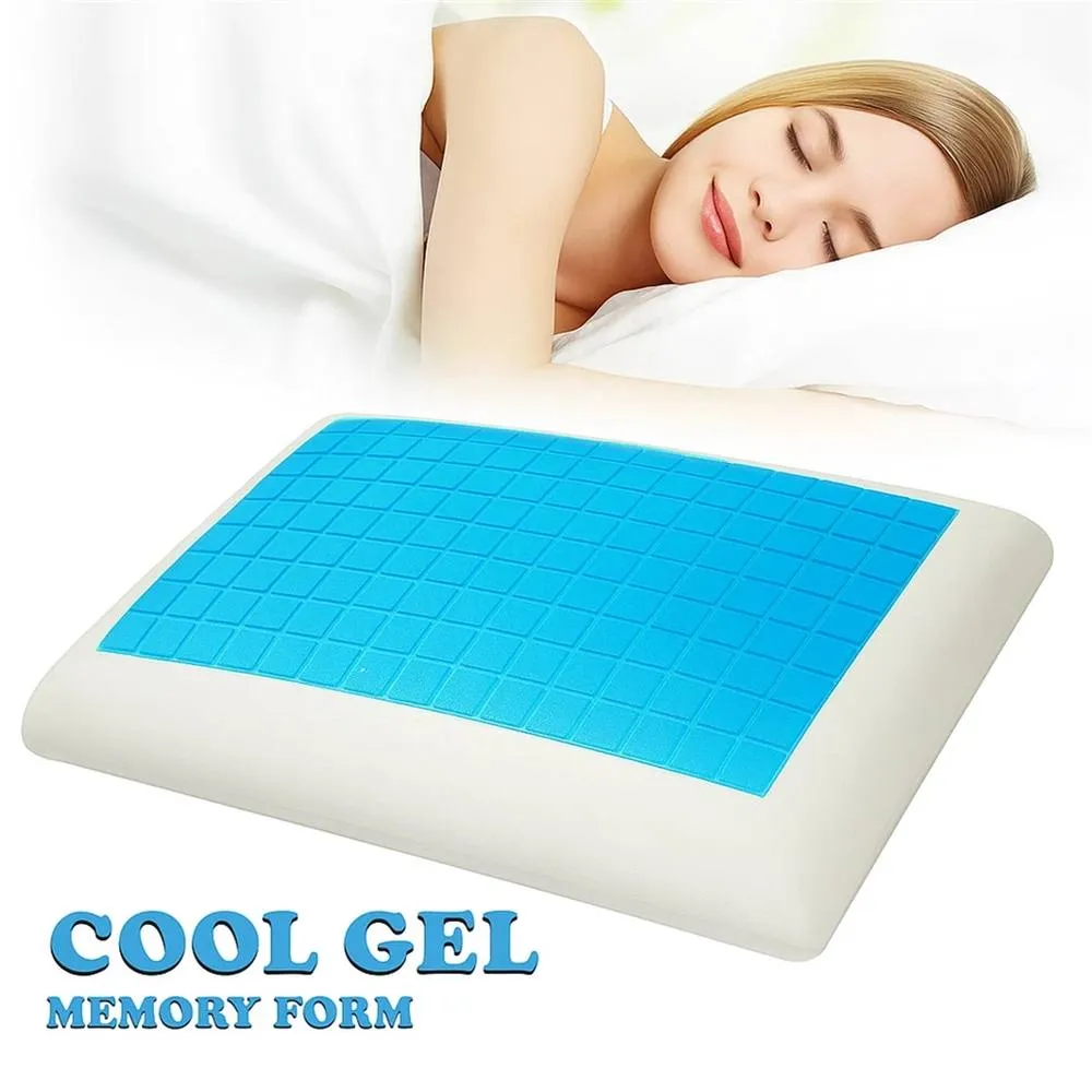 EONLION Memory Foam Pillow Cooling Gel in White