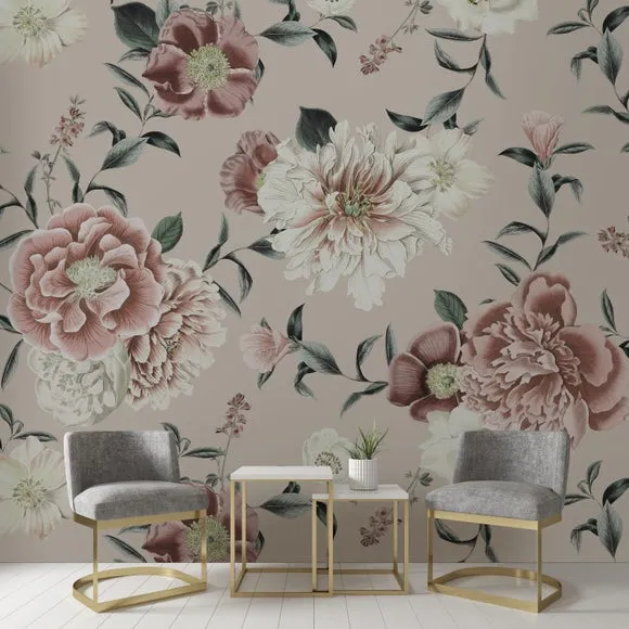 Vintage Floral Wall Mural 1