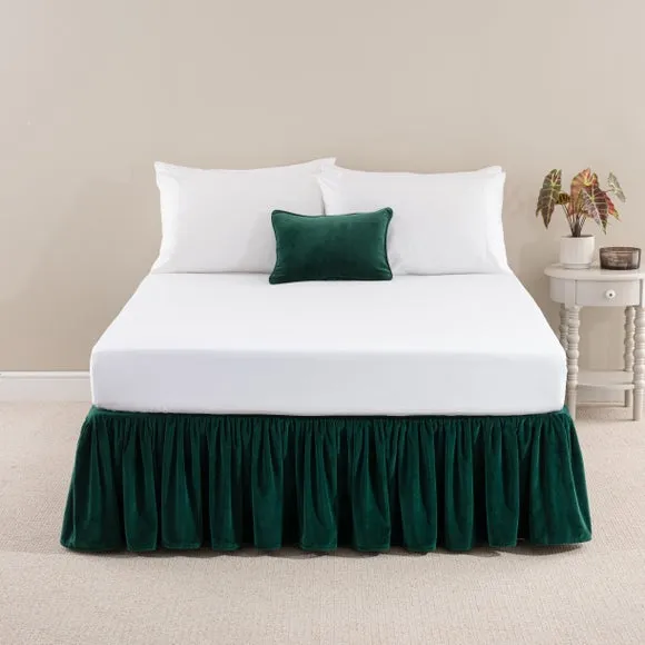 Clara Cotton Velvet Frilled Valance 1