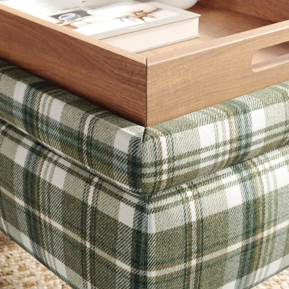 Charnwood Checked Storage Footstool 4
