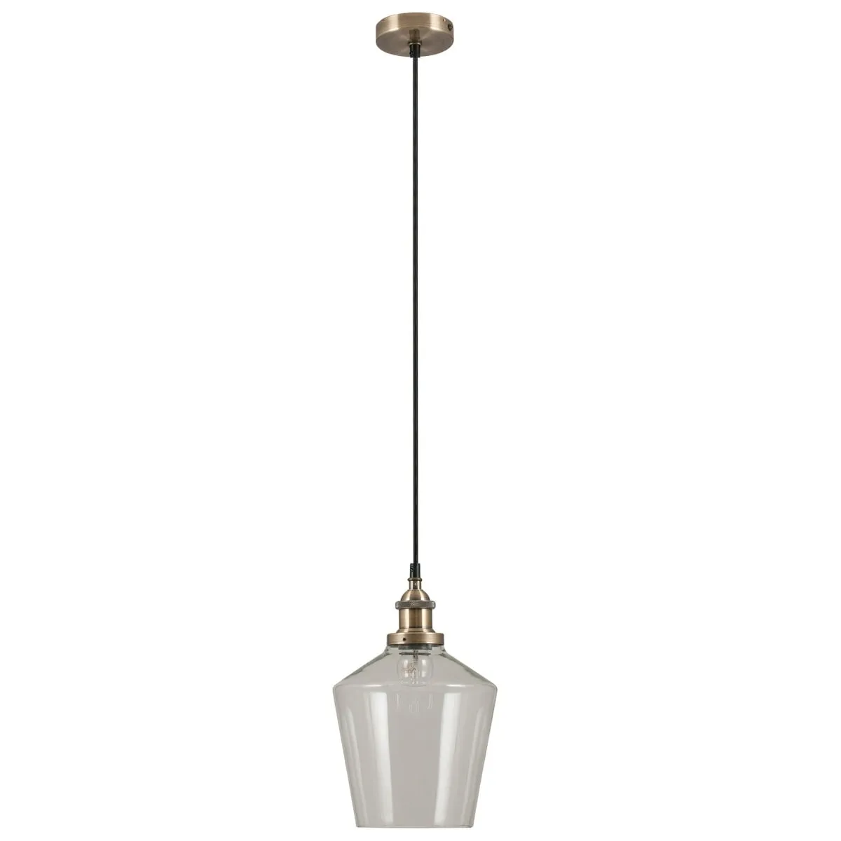 Antique Glass Clear Pendant Light | Barker & Stonehouse
