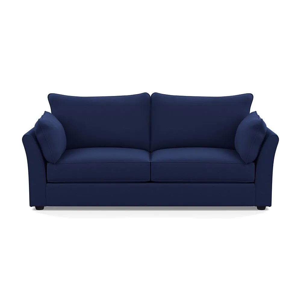 Heal's Tailor 4 Seater Sofa Melton Wool New Navy Black Feet 1