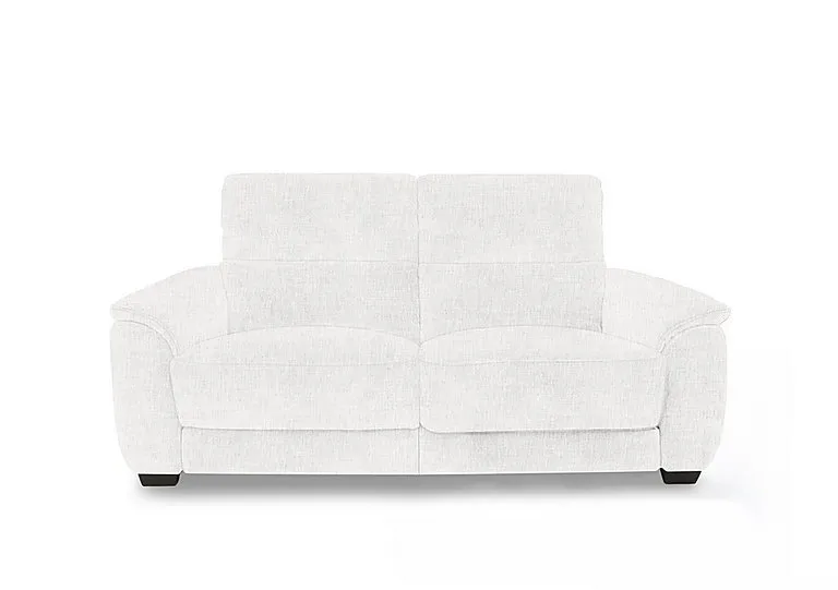 Saffron Fabric 3 Seater Power Recliner Sofa - Frost