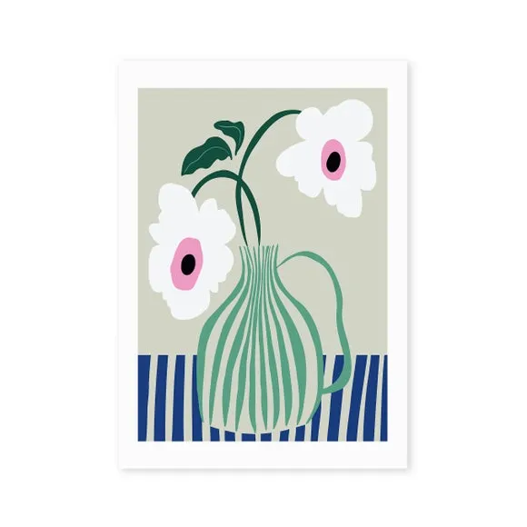 East End Prints Floral Pottery Delight Print 2