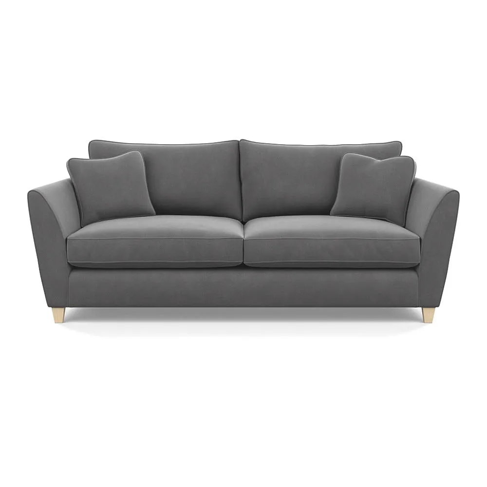 Heal's Torino 4 Seater Sofa Smart Velvet Mercury Natural Feet 1