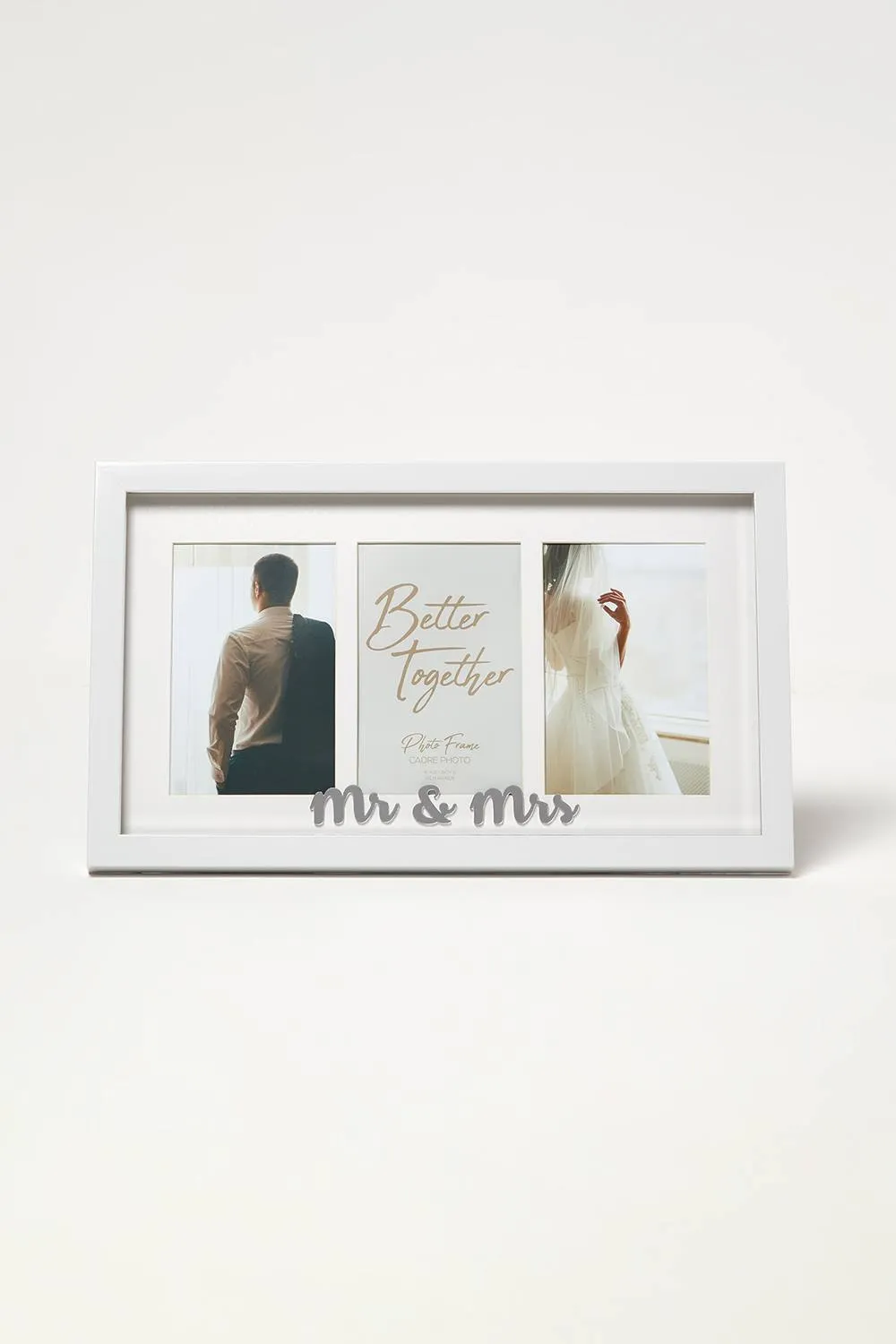 Homescapes Better Together Triple Wedding Frame in White