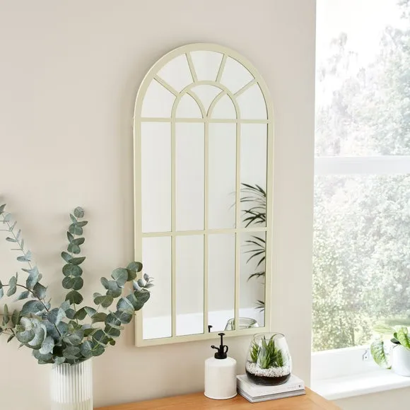 Country Arched Window Indoor Outdoor Wall Mirror 2