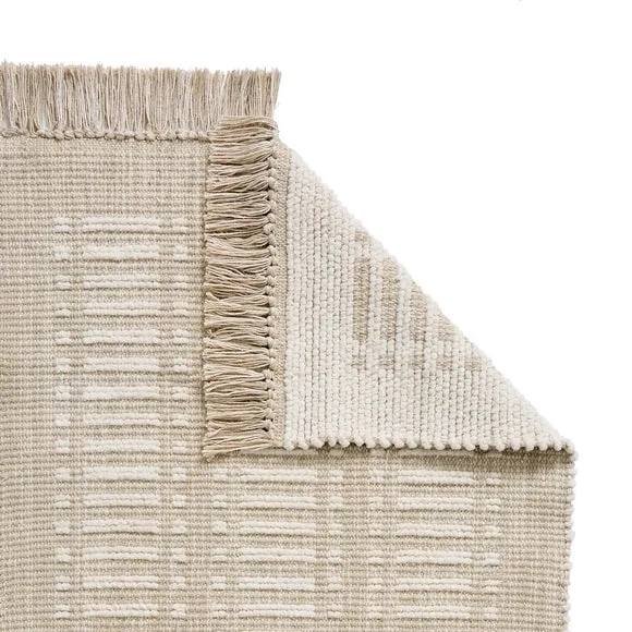 Cotton Chenille Ivory Scatter Rug 3