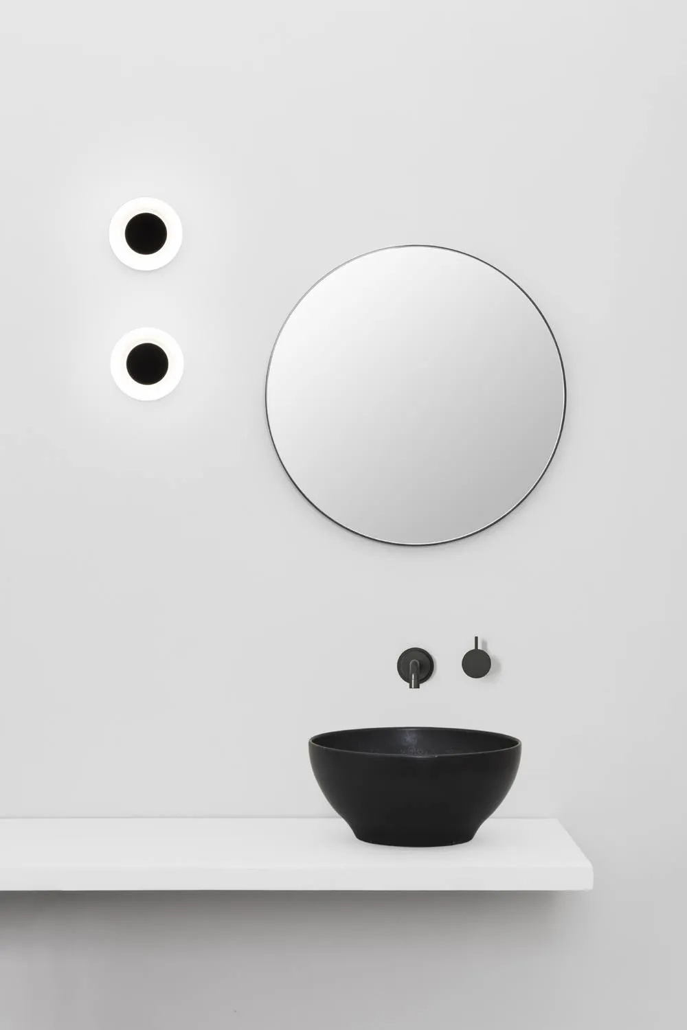 Netlighting Moy Bathroom Wall Lamp Matt Black IP44 3000K 2