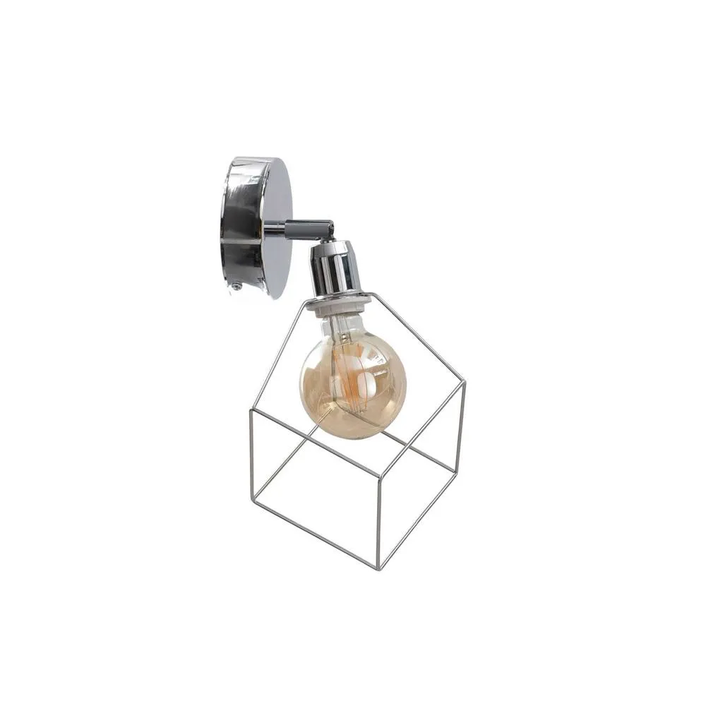 Netlighting Ruben Wall Lamp Silver 22cm 1x E27