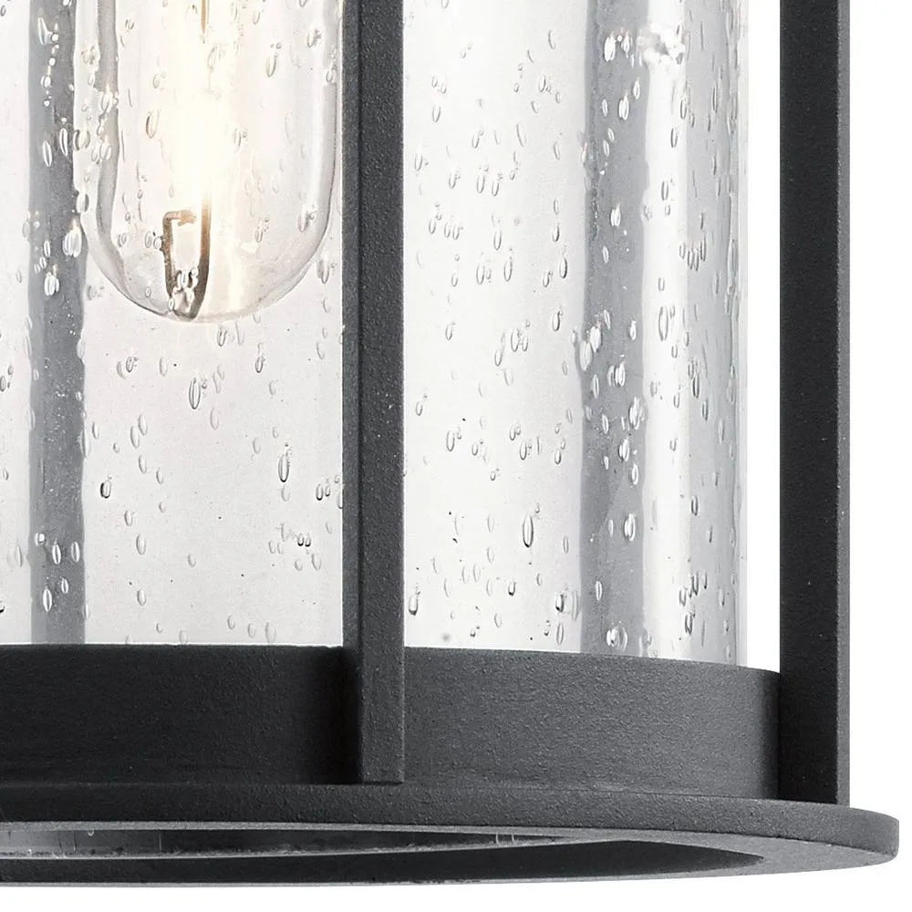 Netlighting Camillo 1 Light Medium Outdoor Wall Lantern Textured Black IP44 3