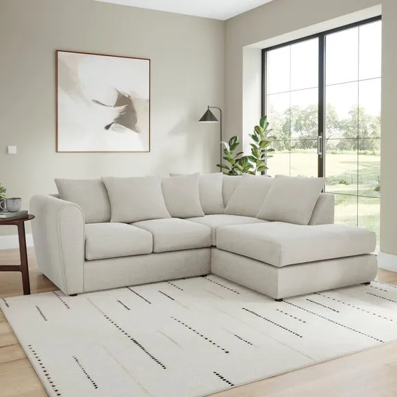 Blake Soft Texture Chenille Corner Chaise Sofa 1