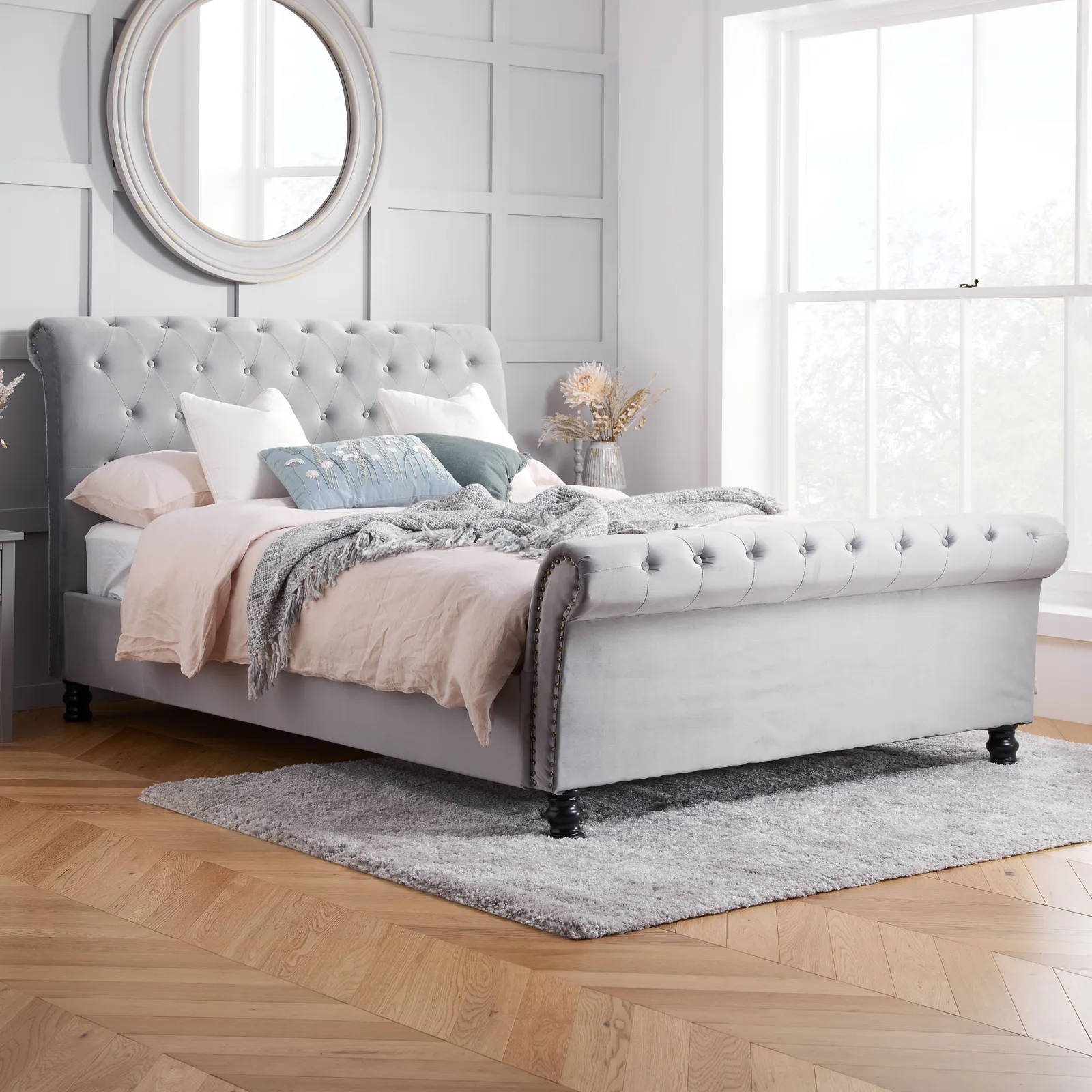 Birlea Opulence Bed in Grey