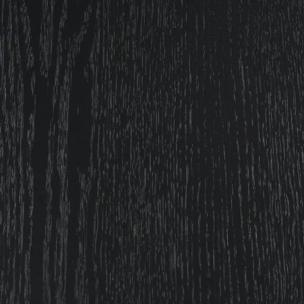 sweeek Oval console rubberwood & oak-effect veneer in Black 4