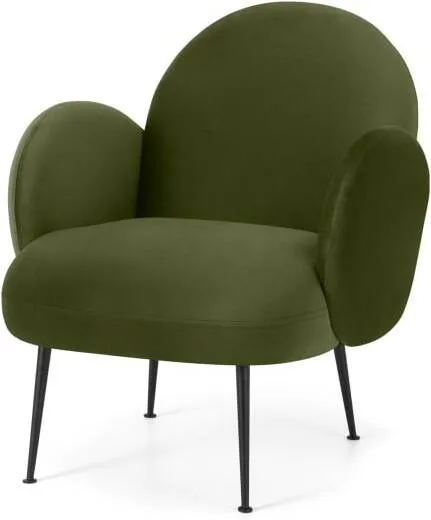 Bonnie Accent Armchair, Fir Green Velvet 