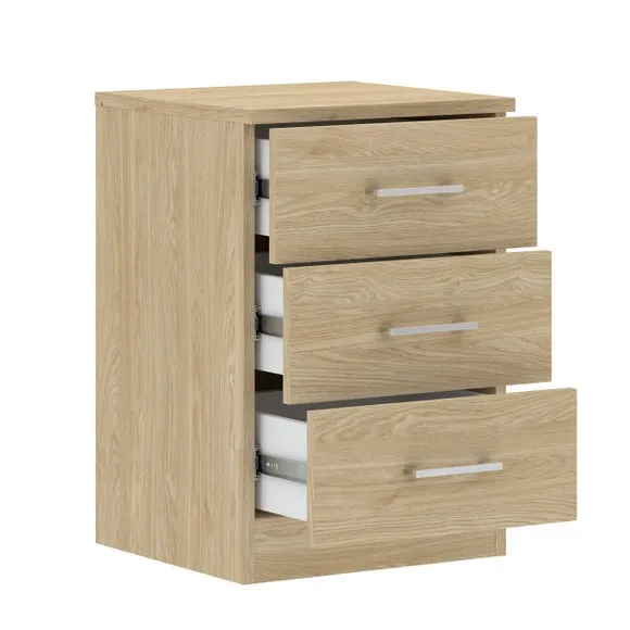 Foster 3 Drawer Bedside Table 4