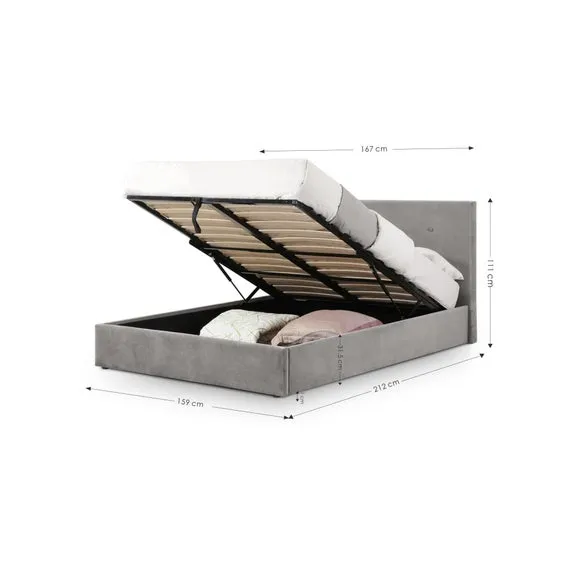 Shoreditch Fabric Ottoman Bed Frame 2