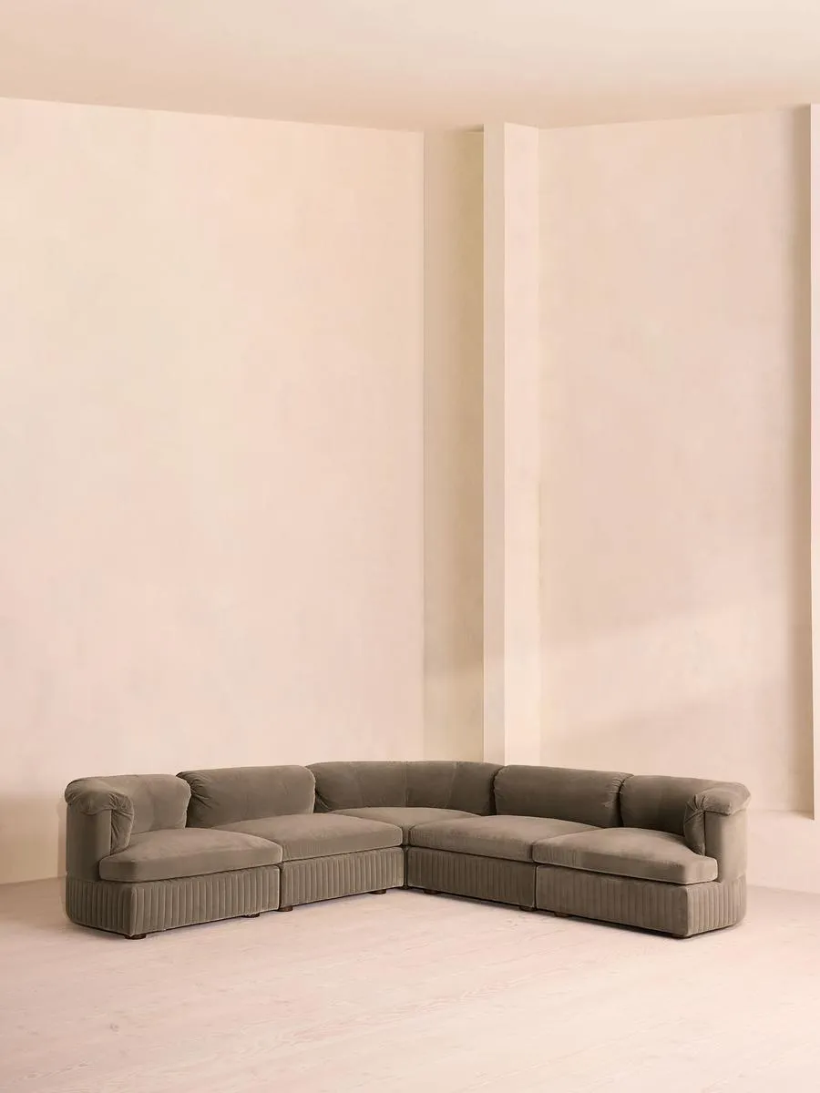 Oona Modular Sofa, Corner Sofa, Velvet Taupe