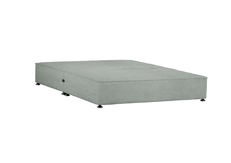 Shallow Divan Base - King Size - Tweed Mint