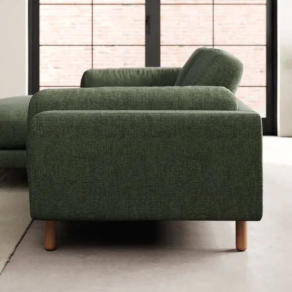 Newton Chenille Soft Texture Corner Chaise Sofa 3