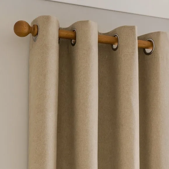 Luna Brushed Eyelet Curtains (Blackout Available) 1