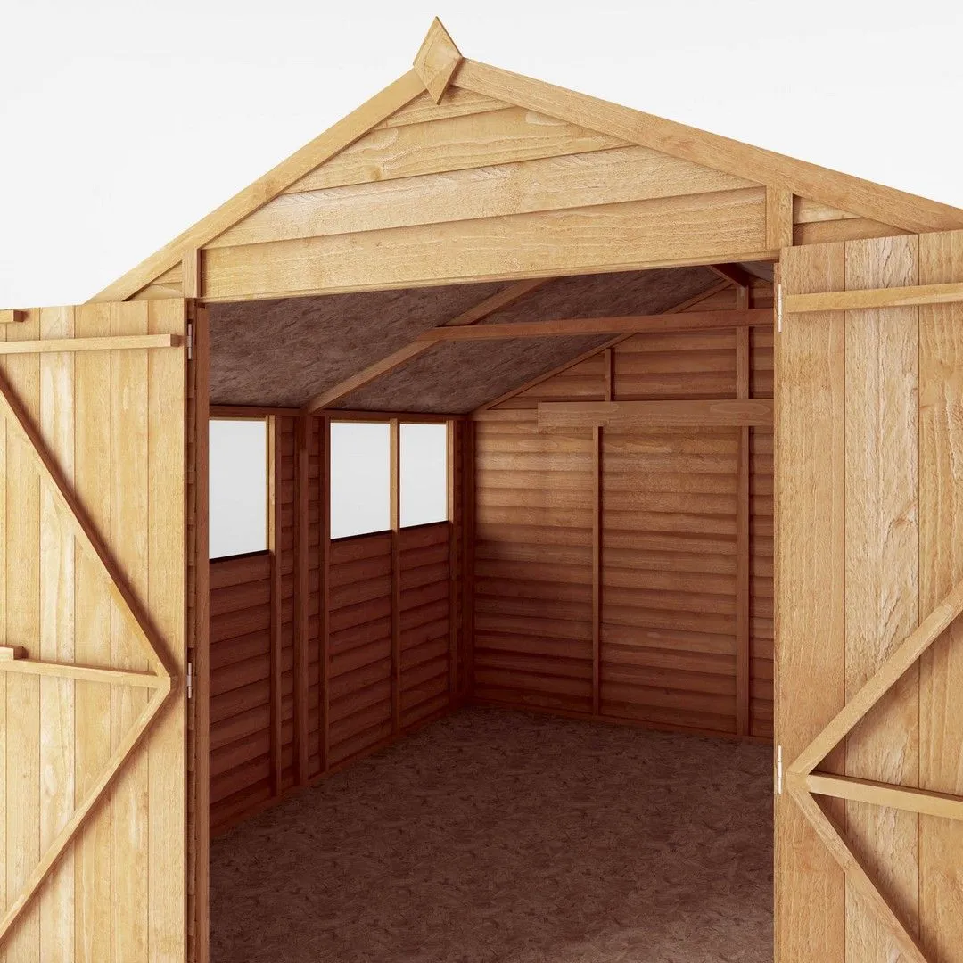 Mercia 10 x 10 Feet Overlap Apex Workshop - L297 x W309.7 x H225.4 cm - Brown 5