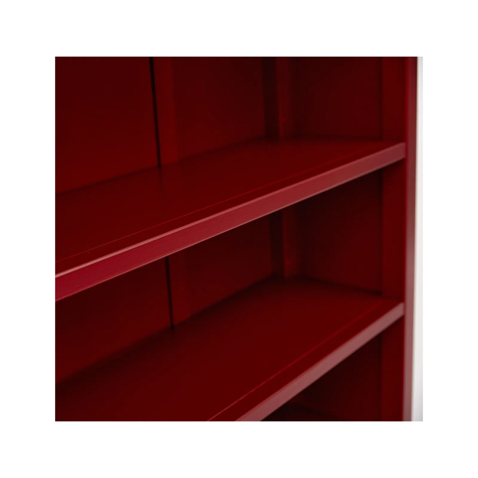 Cabinet Bits Palazzi 3 Tier Bookcase H97 W89 D25cm in Red 6