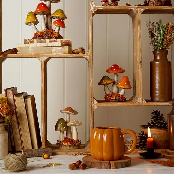 Country Living Mushroom Trio Ornament 6