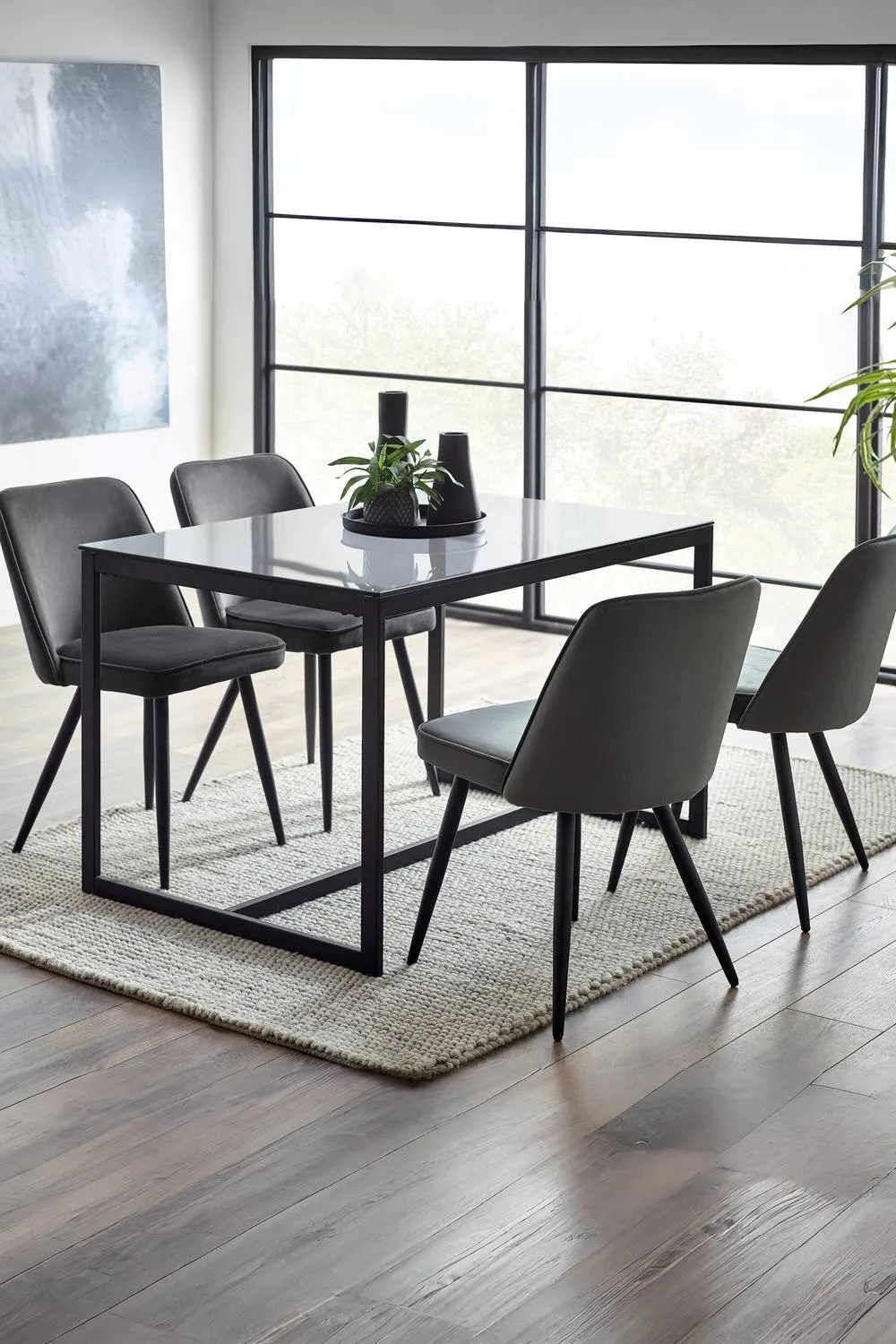 Julian Bowen Burgess Upholstered Dining Chair (Set of 2) in Grey 2